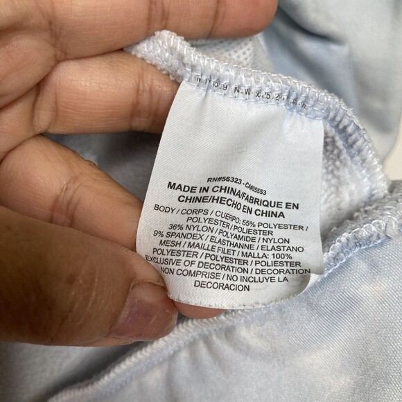 Nike Blue Tie Dye Pullover Hoodie Logos Size Large Pockets - Picture 8 of 10